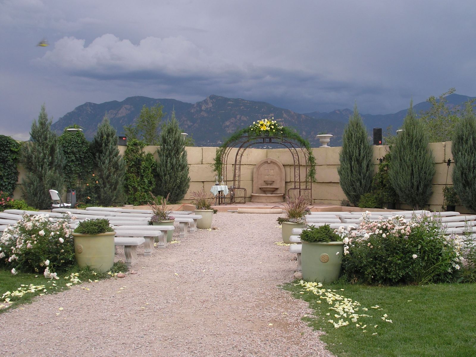 hillside garden  - Wedding Colorado