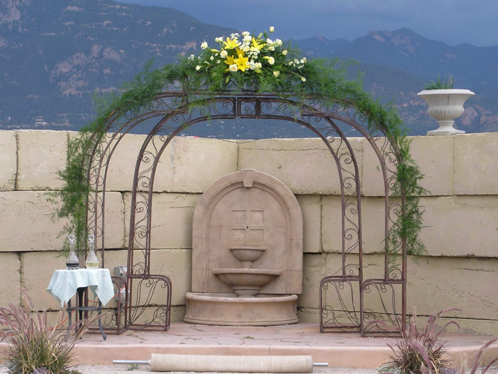 hillside garden  - Wedding Colorado